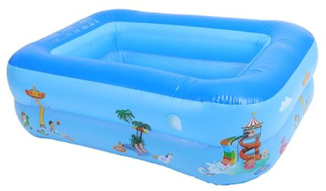 UPKOCH Aufblasbarer Kinderpool Für Innen Außenbereich Wasserspielpool Doppellagig Aus Hochwertigem PVC Für Junge Mädchen Um Spaß Zu Haben Interaktion Zu Fördern