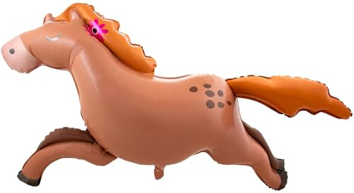 Folat 62929 Folienballon Pferd Pony Folienballon - Form - Pferd - 124 x 85 cm Luftballon geburtstagsdeko