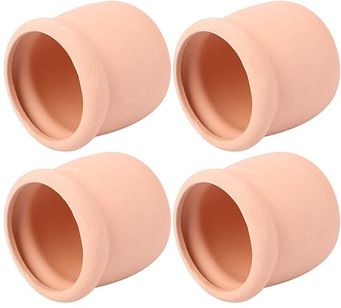 TOYANDONA 4 Pezzi Contenitore per Piante Grasse Porta Piante Vaso di Fiori Ciotola Fioriera per Piante Grasse Vaso di Argilla Resistente al Sole alle Temperature Invernali Utilizzabile