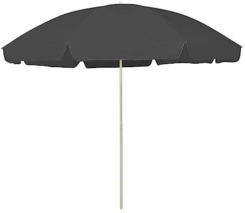 Générique Parasol de Plage Anthracite 300 cm,Parasols & voiles d'ombrage,3.1KG-314710