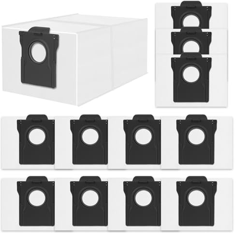 12 Sacchetti per la Polvere Compatibili con Dreame D10 Plus Gen 2/L10s Plus/S10 Plus/D20 Plus/D20 Pro PLus Aspirapolvere, Sacchetto 4 L Grande Capacità, Accessori di Ricambio