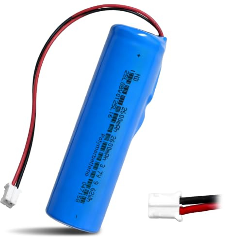 3.7V 2600mAh Baterías recargables de polímero con conector PH2.0/2P, para productos electrónicos DIY, juguetes, iluminación, dispositivos Bluetooth (1 unidad)