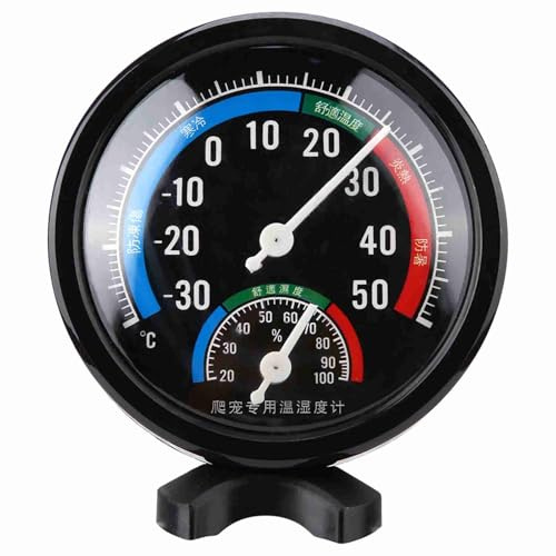 Taidda Reptile Hygrometer Thermometer Accurate Reading for Terrariums Without Batteries, Suitable for Pet Shops and Laboratories