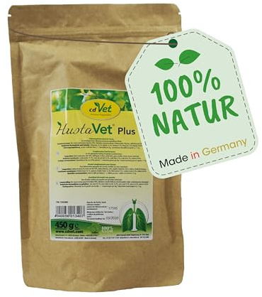 cdVet Naturprodukt HustaVet Plus 450 g – Schwarzkümmelpresskuchen für Pferde zur Unterstützung der Atemwege