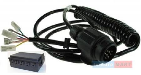 leisure MART 4 meter cable 8 pin trailer connection extension lead and lighting junction box Pt no. LMX2247
