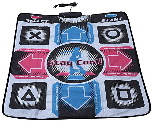 Tihebeyan rutschfeste TV Tanzmatte DDR Dancing Pad Blanket Game für XP / 7/10 OS mit USB Schnittstelle