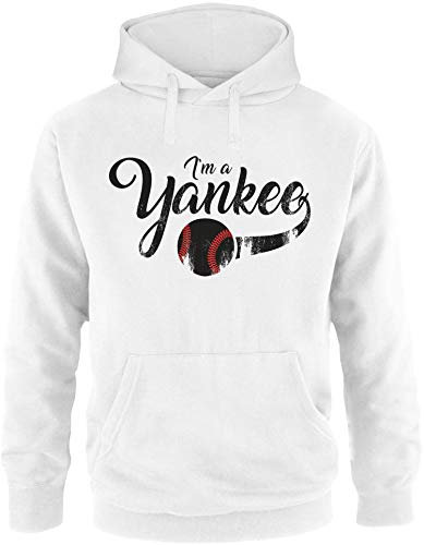 EZYshirt® I`am a Yankee Baseball Shirt Pullover Herren | Männer Kapuzenpullover | Hoodie