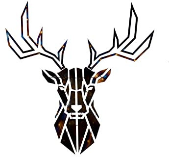 KunstLoft Wanddeko Metall | 100% HANDGEFERTIGT | 80x77x3cm | Wandbild Metall 'Ehrenvoller Hirsch' | Tierskulpturen | Kupfer | Wandskulptur | Metalldeko Wand Wohnzimmer