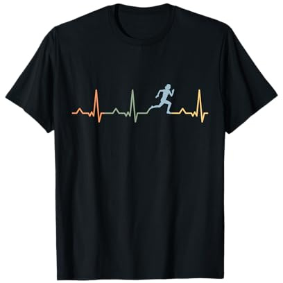 Marathon Jogging Course Battement de Coeur Beat Running Femme T-Shirt