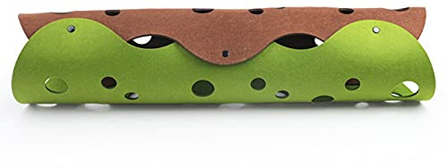 Felenny 2Pcs DIY Katze Tunnel Spielzeug Peek Loch Spielzeug Durable Pet Spielzeug Spielen Tunnel Abnehmbare Waschbar Filz Katzenstreu Pet Liefert für Katze Welpen Kaninchen