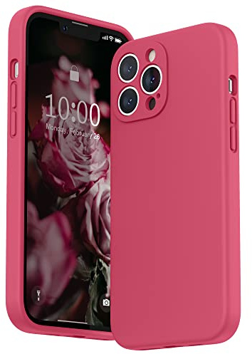 SURPHY für iPhone 13 Pro Max Hülle Silikon mit Displayschutzfolie | Case mit Kameraschutz Stoßfeste Handyhülle für 6,7 mit Erhöhter Randschutz
