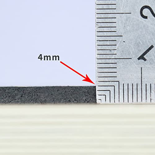 YiYYPT Antivibrationsmatte für Waschmaschinen Schwingungsdämpfer 3/4/5/6/8mm zuschneidbar Schallschutzmatte Trockner Matte Antivibrationsmatte für Waschmaschinen, Lautsprecher usw (4mm)