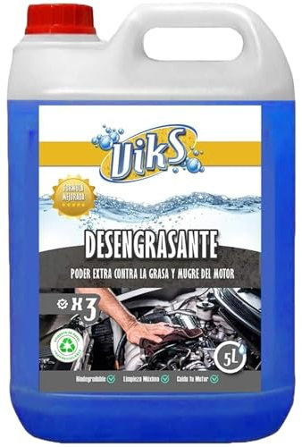 Viks | Motorreiniger Konzentrat | Reiniger-Konzentrat für den Motor | Entfetter Motorkonzentrat Biologisch abbaubar | reinigt und schützt Motoren und deren Teile | 5L