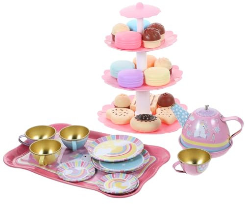 NAMOARLY 1ensemble Jeux De Thé pour Service à Thé pour avec Accessoires pour Anniversaire Jeux De Rôle