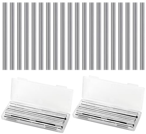 20 Pièces Lames de Raboteuse 82mm, Lames Réversibles, 82x5.5x1.2mm Rabot électrique Lame, pour Machines De Travail du Bois, Rabots MAKlTA, Bosch