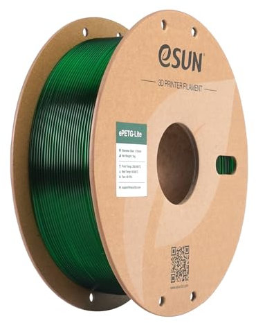 eSUN PETG Filament 1.75mm, hohe Zähigkeit PETG Filament, 1KG Spule (2.2 LBS) 3D-Druck Filament für 3D-Drucker, Grün