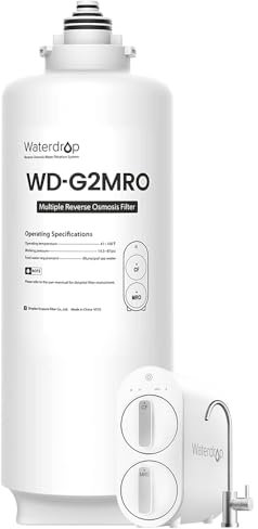 Waterdrop WD-G2MRO Filter, 2-Year Lifetime, Replacement for WD-G2-B, WD-G2-W Reverse Osmosis System (Package May Vary)