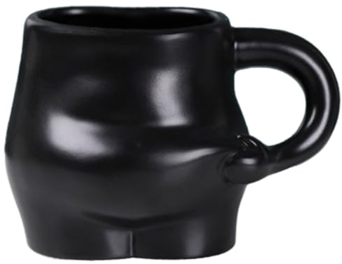 Tazza da caffè Fat Belly, tazza da caffè gigante da 320 ml, tazza da caffè rotonda | Stoviglie da tè fantasia fatte a mano, tazze kawai carine regalo per festa della mamma festa del papà