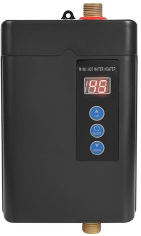 5000W 220V Durchlauferhitzer Mini LED Display Mini Durchlauferhitzer Tankless Fernbedienung Haushalts Warmwasserbereiter für Home Küche Unter Der Spüle ohne Stecker