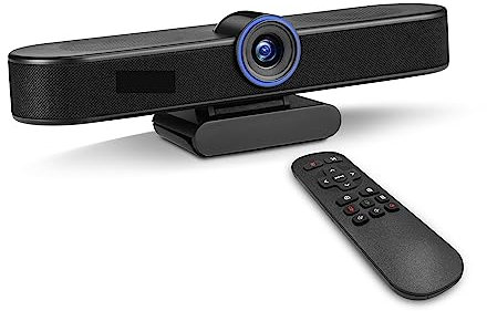 RDVXI Webcams, Webcam de conférence Ultra Grand Angle 4K Zoom numérique 8MP 5X avec Cadrage Automatique USB PC Webcam Live Streaming(A)