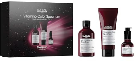 L'OREAL PROFESSIONNEL - Coffret Cadeau - Cheveux Colorés - Vitamino Color Spectrum - +98% de Force - Brillance Miroir - Édition Limitée - Shampoing (300ml) + Soin Concentré (200ml) + Sérum (50ml)