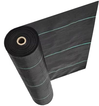 DIWAL Membrana Anti Erbacce Tessuto Pacciamatura UV Resistente Telo Antierbacce Giardino per Aiuole, Viali, Ingressi, Terrazza, Paesaggistica, Giardinaggio(1m x 100m)