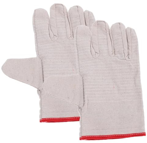 Cabilock Cotton Yarn Working Gloves Thickened Lined Outdoor Sports Gloves for Welding Industrial Machinery Protection and Garden Weeding Safety