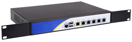 ANDAQI Micro Firewall Appliance, Mini PC, PFSense, Mikrotik, OPNsense, VPN, Router PC, Pentium Gold 4417U, RS03, AES-NI, 6 x I225-V B3 2.5GbE, 2 x USB, COM, VGA, 0 RAM, 0 Storage, Barebone No System