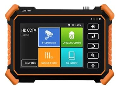 NJJIHUI Tester CCTV, IPC1910C CCTV Tester Monitor 8MP AHD CVI TV SDI IPC For Telecamere Ingresso VGA PTZ PoE For IP CFTV Cavo Tes per fibra ottica, cablaggio(IPC-1910 Plus)