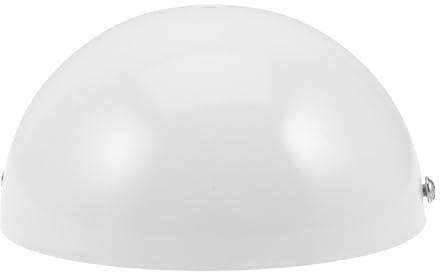 UKCOCO Piastra del Baldacchino Semicircolare Bianca per Lampade a Sospensione, Base in Ferro e Rame con Occultamento Fili e Facile Installazione per Soggiorno e Hotel Moderni