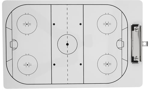 SKISUNO Tablero Táctico para Hockey sobre Hielo Superficie Duradera, Pizarra Portátil de Borrado en Seco para Entrenadores, Adecuado para Estrategias en Deportes de Equipo
