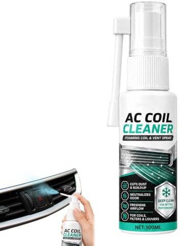 AC-rengöringsspray 100 ml snabbverkande dammborttagningsvätska | Fönster AC-rengöring För Bilvärme Kylskåp Hushåll Inomhus Sovrum Vardagsrum Barnkammare Studierum