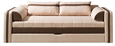 Mirjan24 Schlafsofa Euforia, Couch mit Bettfunktion, Polstersofa mit Bettkasten und Schlaffunktion, Bettsofa, (Lux 24 + Lux 12)