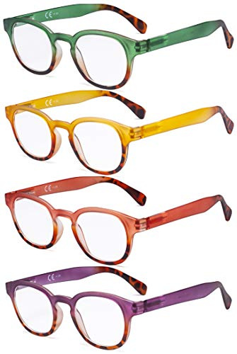 Eyekepper 4er Pack Damen-Lesebrille - Retro-Lesebrille für Damen +1.50