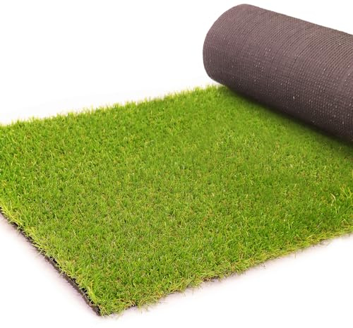 LUCATEX - Cesped artificial 1x4 metros 20mm GUIMARAS - calidad profesional - cesped artificial piscinas piscinas desmontables, cesped artificial terraza- fácil instalación - alta densidad