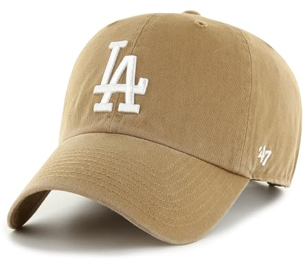 '47 Brand Strapback Cap - CLEAN UP Los Angeles Dodgers Camel