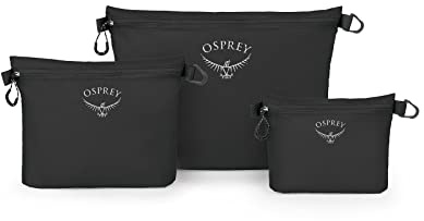Osprey Ultralight Beutel mit Reißverschluss, 14L, Black, Set