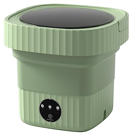 OPSREY Portable Washing Machine, Mini 11L Foldable Mini Washing Machine, Mini Washer and Spin Dryer, Small Folding Bucket Washer for Socks Underwear or Small Items, for Camping, RV, Travel