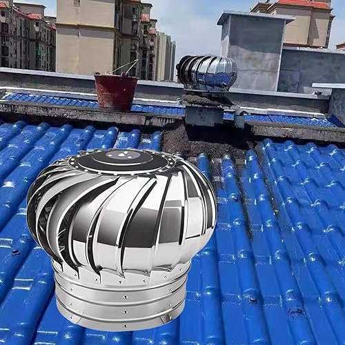Rejilla ventilación, Chimenea, 4 6 8 10 12 14 16 18 20 30 Pulgadas Ventilador De Turbina De Techo De Repuesto Para Casa, Cubierta De Salida De Ventilación De Escape De Secadora ( Size : 31.5 in(800mm)