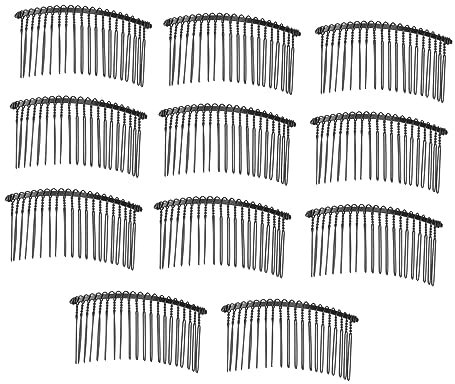 30 Piezas Peine Lateral Horquilla Pasadores De Peine Para El Cabello Peines De Ondulados Peine De Pelo De La Vendimia Pelo Francés Novia Alambre De Hierro Peine Tenedor
