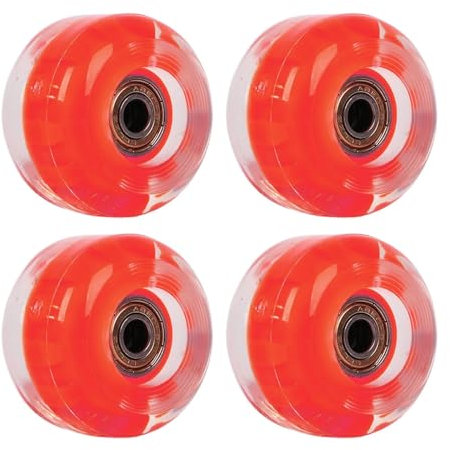 Roller-Rollen, 4 Stück, Skateboard, Longboard, Ersatz, Kinder, Erwachsene, Skateboard-Rollen-Zubehör (Farbe : Rot)