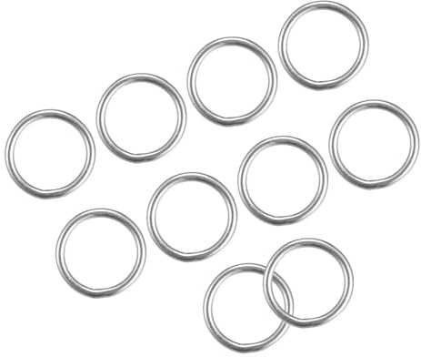METALLIXITY 316 Inoxidable Acero Juntas Tóricas (20x3mm) 10uds, Soldado Redondo Anillo - para Cuerdas, Objetos Colgantes