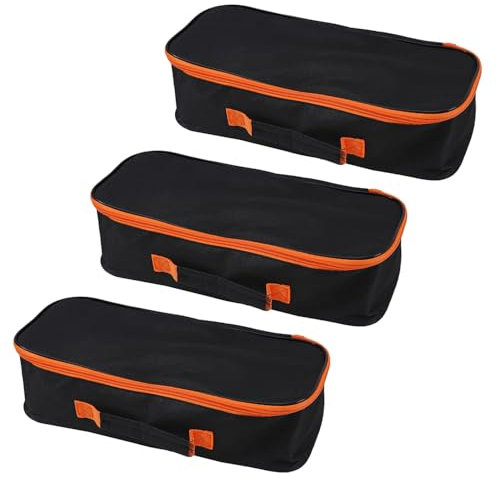 3pack Tool Pouch with Zipper Utility Small Tool Bag for Screw Plier Wrench Screwdriver Mechanic Car Vacuum Men garden Hand Power Tool Storage Organizer (12 Inch)