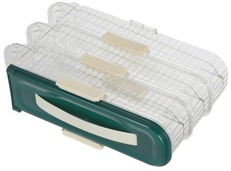 IMIKEYA Dispensador De Huevos Huevera Para Refrigerador Organizador De Huevos Ruedas Bandeja De Cartón Vacío Ahorra Espacio Color