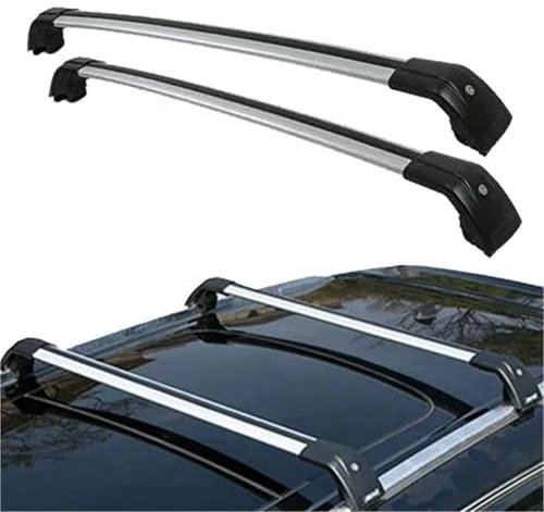 WEHOMY 2 Barras De Techo para O&Pel para Grandland X SUV 5 Puertas 2018-2022 Barras Laterales Aluminio Rieles Transversales Portaequipajes