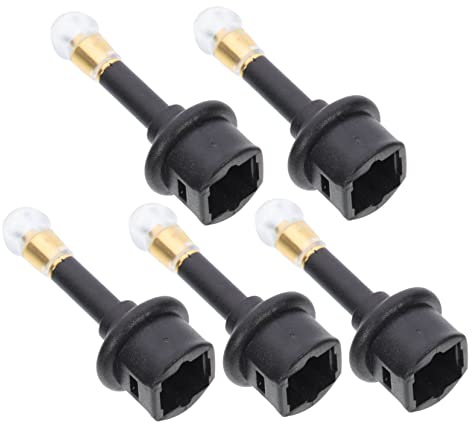 LRXIYODE Adattatore Audio Ottico Da 3,5 Mm Dac 96khz/24bit, Connettore Femmina a Mini Jack Maschio, Protezione Sovratensione, Compatto e Portatile Per Cuffie e Dispositivi Audio Digitali