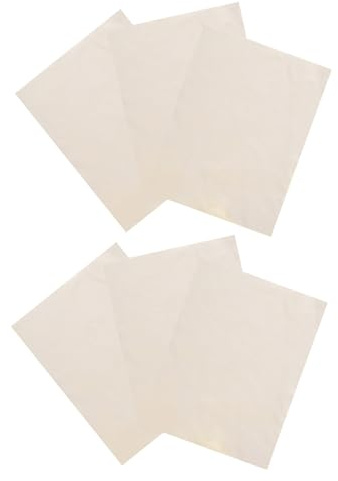 jojofuny 6pcs Pre-Cut Pottery Modeling Chamois Cloth for Clay Smoothing, Soft Absorbent Leather Pottery Tools for Ceramic Rim Finishing, DIY Craft Accessories for Artists and Sculptors