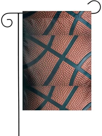 Bandiera da giardino 30,5 x 45,7 cm YUGTAEE Basket Sport Stampa decorazione da giardino spessa resistente alle pieghe per giardino esterno prato terrazza