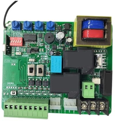 Scheda di controllo, Pannello di controllo della porta del garage con scorrevole Finecorsa magnetico a molla disponibile funzione ritardo CA per apricancelli(Board 6remote)