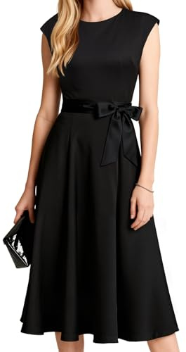 Vicloon Abiti da Cerimonia Formali per Invitare a Nozze, Abiti da Damigella d'Onore, Abitis da Cerimonia Modesti per Cocktail, tè, Lavoro in Chiesa(M, L, XL, XXL)